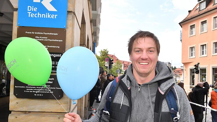 Auch Stefan Poschet feuerte die Läufer an. Foto: Ronald Rinklef