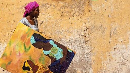 Das Titelbild zur Ausstellung "Die Farben des Senegal" Foto: Aissatou