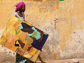 Das Titelbild zur Ausstellung "Die Farben des Senegal" Foto: Aissatou