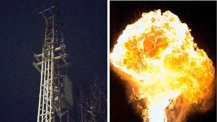 Feuerwehr Grafengehaig: "Mächtiger Feuerball" und Stromausfall wegen Schneesturm - "Wie ein Blitz, nur in Gelb"