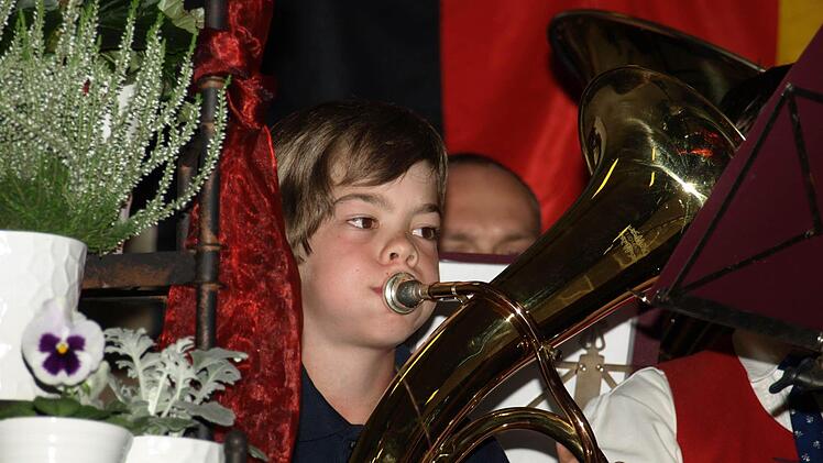Lorenz Strobel von den Notenkillern der Blaskapelle Ebenhausen.