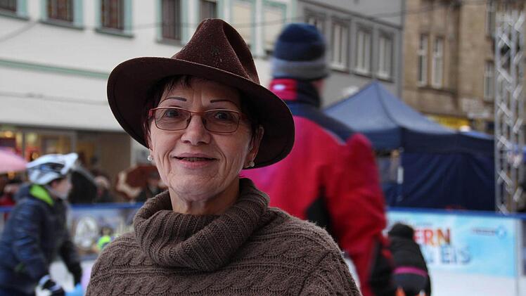 Liselotte Stephan"Feiern & Eis" auf dem Marktplatz in Bad Kissingen Foto: Carmen Schmitt