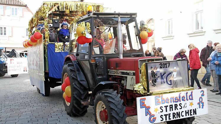 Stars und Sternchen waren aus Ebensfeld angereist.