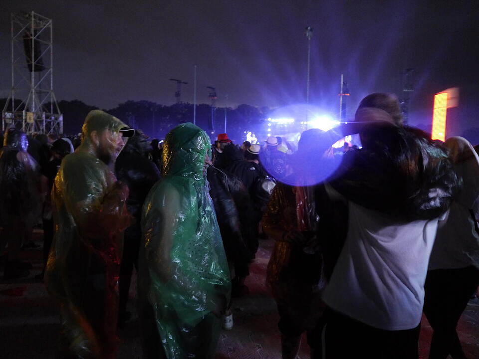 Rock im Park im Regen: Umwetter während Ärzte-Konzert