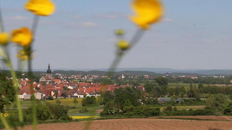 Wäre der Aischgrund - hier ein Blick vom Hügel hinter Lonnerstadt - ein geeigneter Ausrichtungsort einer Landesgartenschau? Foto: Christian Bauriedel