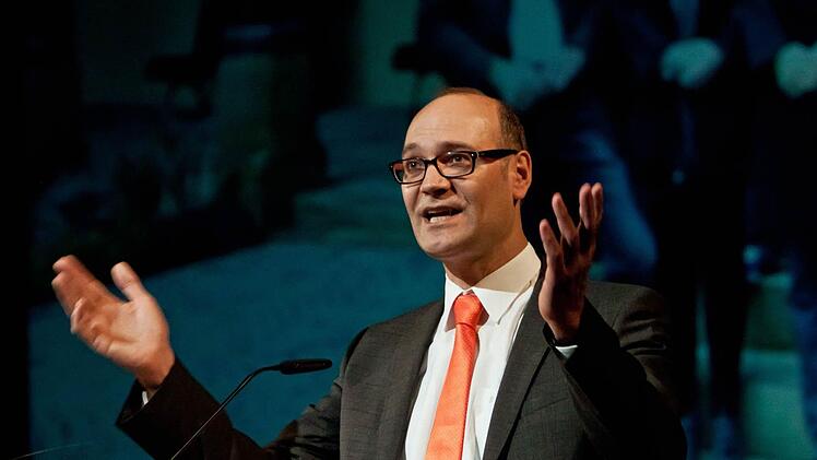 Bei der Vergabe des Glaspreises 2014. Jochen Berger