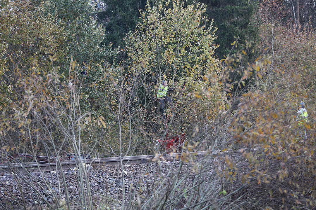 Tagbilder: Zugunglück in der Oberpfalz
