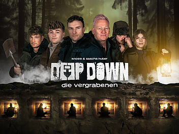 In "Deep Down - Die Vergrabenen" wagen Knossi und Sascha Huber ein besonderes Reality-Experiment