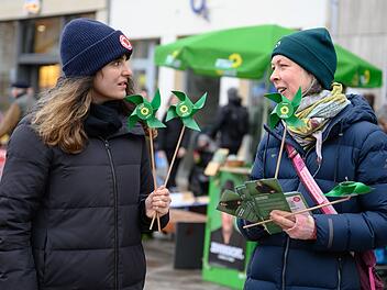 Marie Kollenrott im Wahlkampf