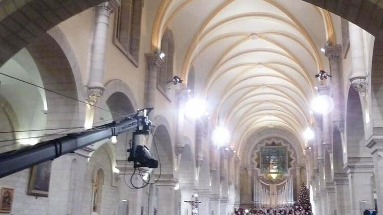 In der Katharinenkirche war währende der Mitternachtsmesse das Fotografieren verboten.