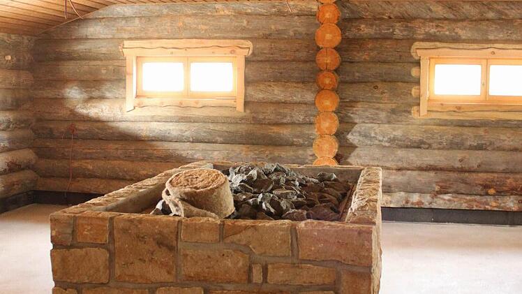 Eine der vielen Aufgussstellen