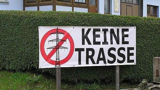 Dieses Schild steht in Rupboden. Bürger wehren sich gegen die Pläne zur Stromtrasse. Foto: privat