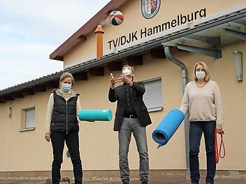 Susanne Möldner, Willy Willecke und Katja Benner vom TV/DJK Hammelburg. Foto: Johannes Schlereth