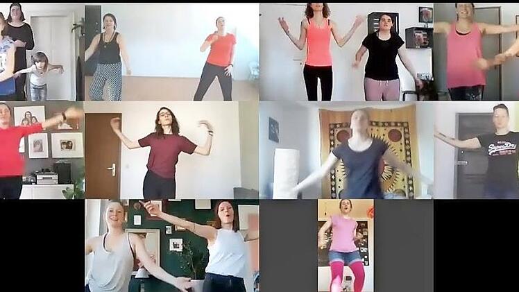 Zur Protest-Hymne "Break the Chain" (Zerbrich die Ketten) tanzten diese Coburgerinnen zuhause vor der Webcam.