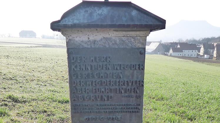 Die "Georg-Utz-Marter"