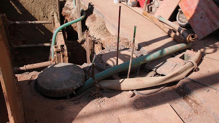 Kanalbau in Bad Brückenau 2016. Foto: Ralf Ruppert