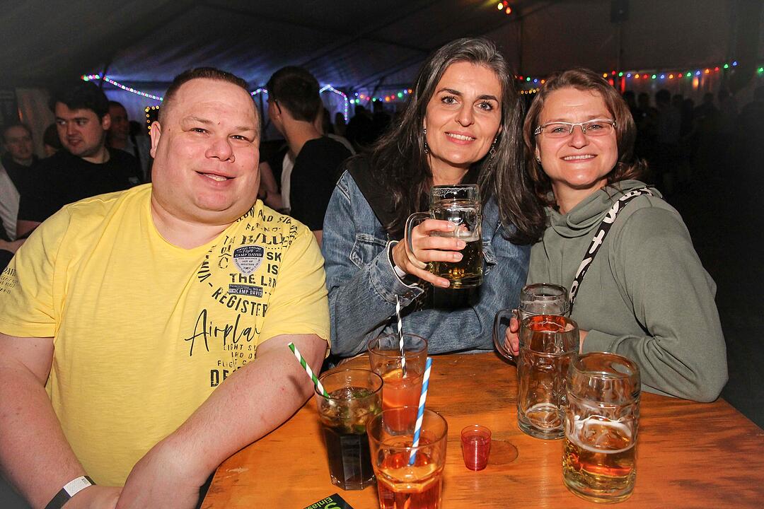 Die Partyband "highline" sorgte f&uuml;r gute Stimmung.