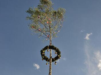 So sieht der Maibaum 2018 in Sulzthal aus.Bernd Sachs