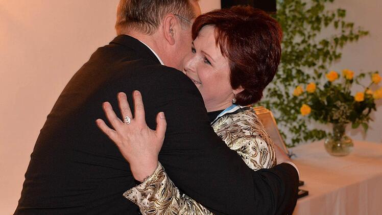 ... auch eine Umarmung.