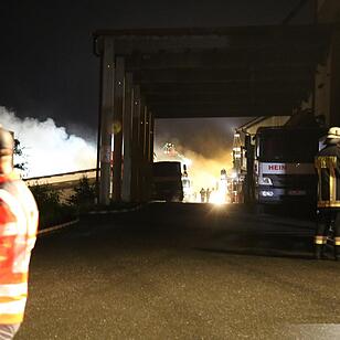 Brand in Baustoffhandel in Steinach