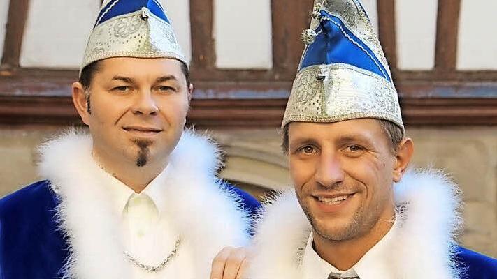 Gerald Fischer und Dirk Stauch sind das neue Prinzenpaar von Oberlangenstadt. Foto: Mariell Dörrschmidt