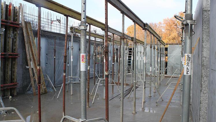 So sah es während der Bauphase aus.