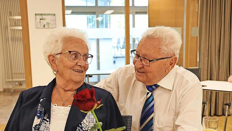 Aus Burgebrach waren zum dritten Mal Elsbeth und Josef Fuchs beim Wochenende für Jubelpaare dabei, sie feierten ihre Eiserne Hochzeit.