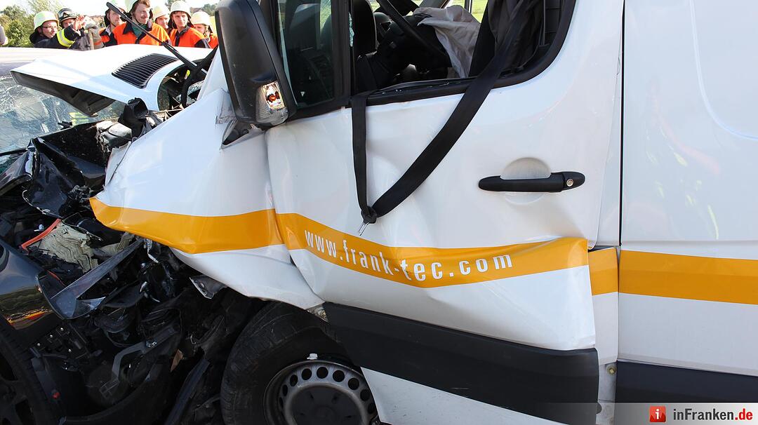 Unfall bei Wassertrüdingen im Landkreis Ansbach