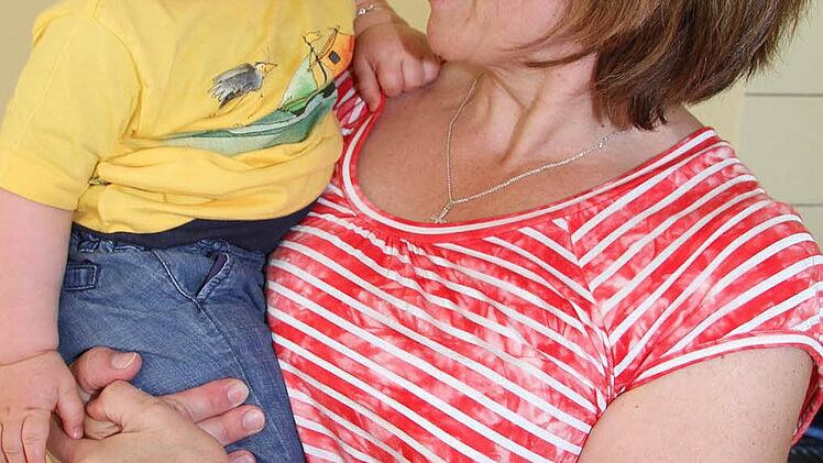 Tim Angles (14 Monate) wird noch in den Genuss der neuen Krippe kommen.