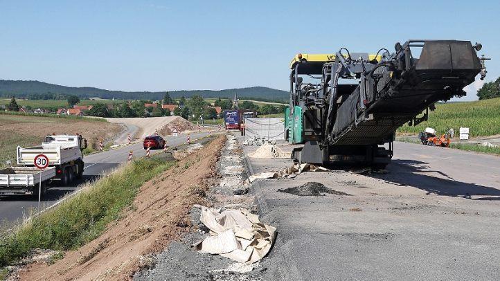 Eines der großen Straßenbauprojekte ist der nächste Ausbauabschnitt der B 303 bei Oberelldorf.