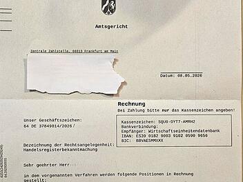 Coburg: Warnung vor Betrugsrechnungen zum Handelsregister