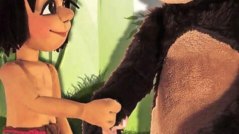 Mogli und sein Freund Balu der Bär  Foto: Michael Kömmerling-Aschmoneit