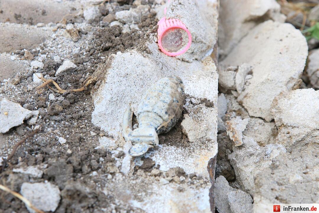 Sprenggranatenfund in Hallstadt