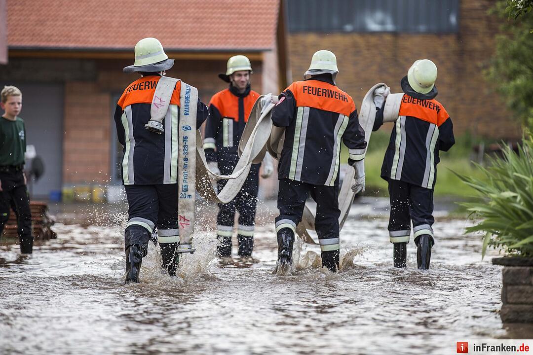 Hochwasser in Untersteinbach