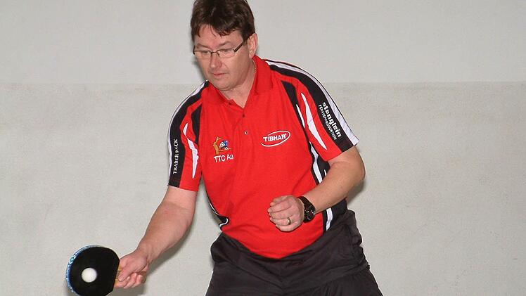 Frank Seiz vom TTC Au blieb beim 9:2-Auswärtserfolg in Haig in seinen beiden Einzeln und im Doppel mit Frank Feick unbezwungen. Foto: Hans Franz