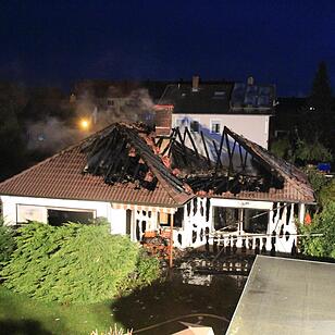 Wohnhaus wird in Redwitz Raub der Flammen