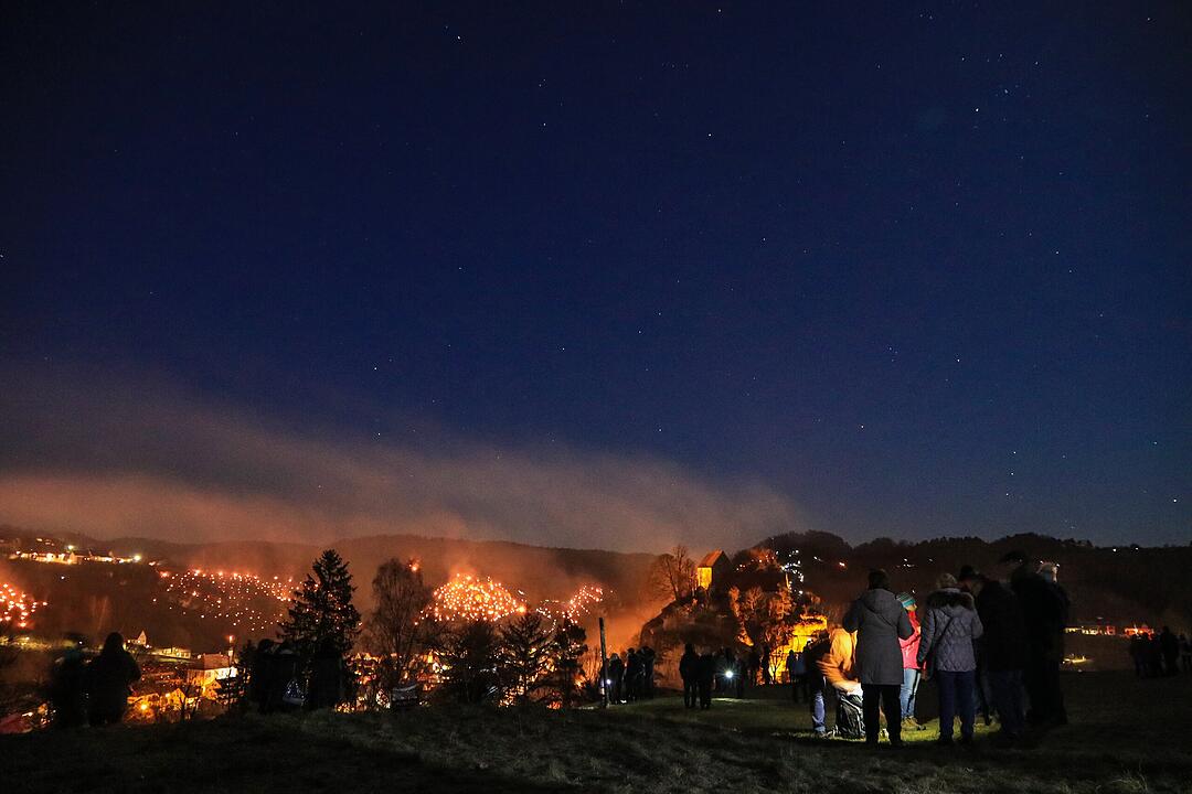 Feuerspektakel in der Fränkischen Schweiz