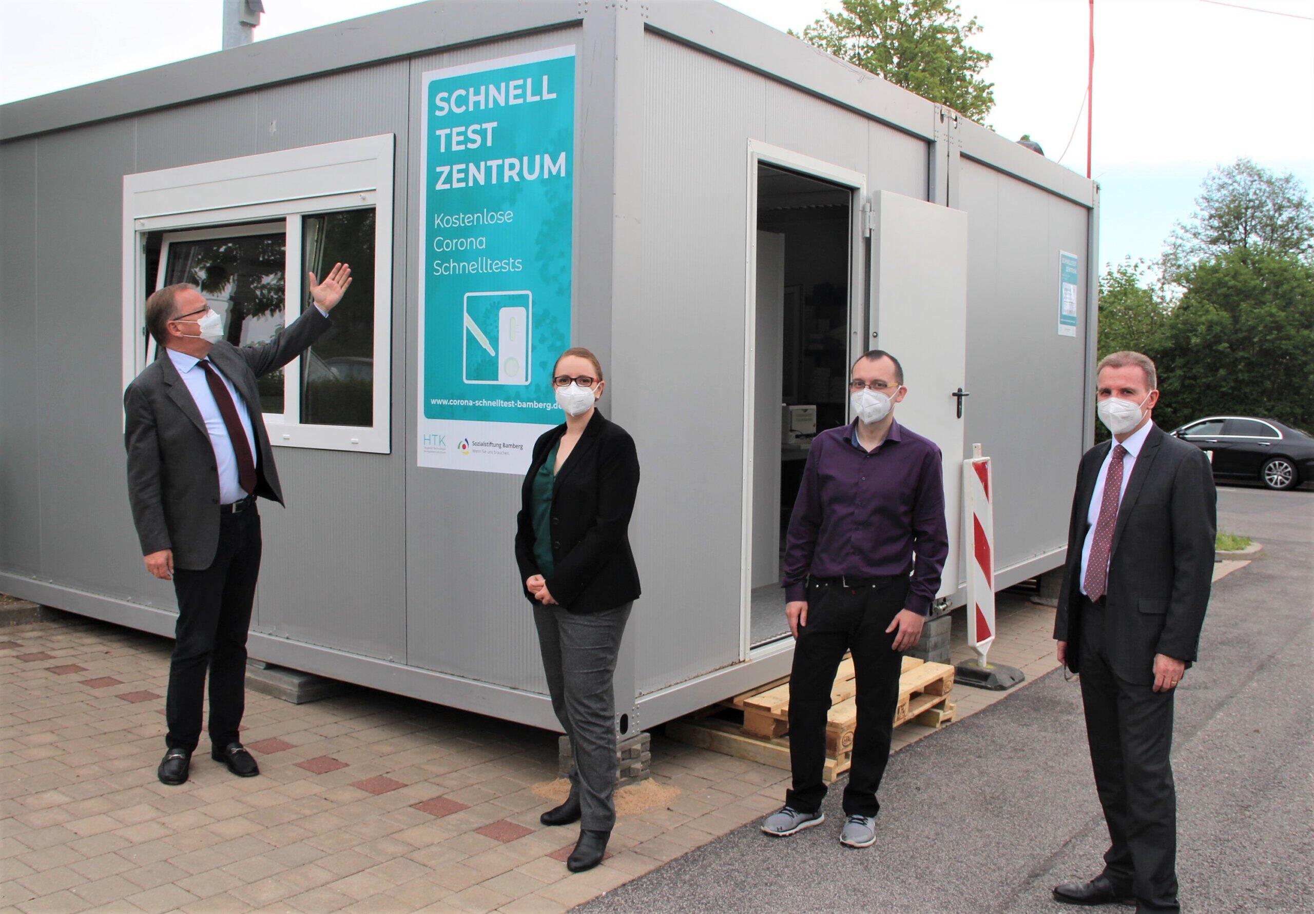 Bamberg Neues Schnelltestzentrum am P+RPlatz Heinrichsdamm