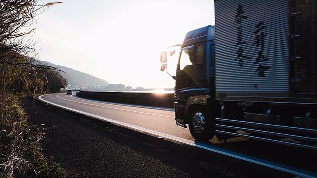Der Lkw scherte unvermittelt aus und rammte den Pkw. Den Fahrer k&uuml;mmerte das nicht, er setzte seine Fahrt fort.