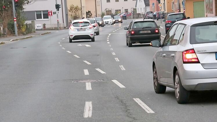 Ein Hauptproblem in Ebermannstadt: Linksabbieger blockieren Geradeaus-Fahrer.  Fotos: Josef Hofbauer