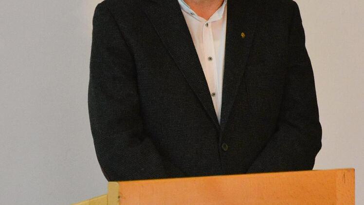 Peter Kapfer bei seinem Vortrag in Maria Bildhausen. Björn Hein