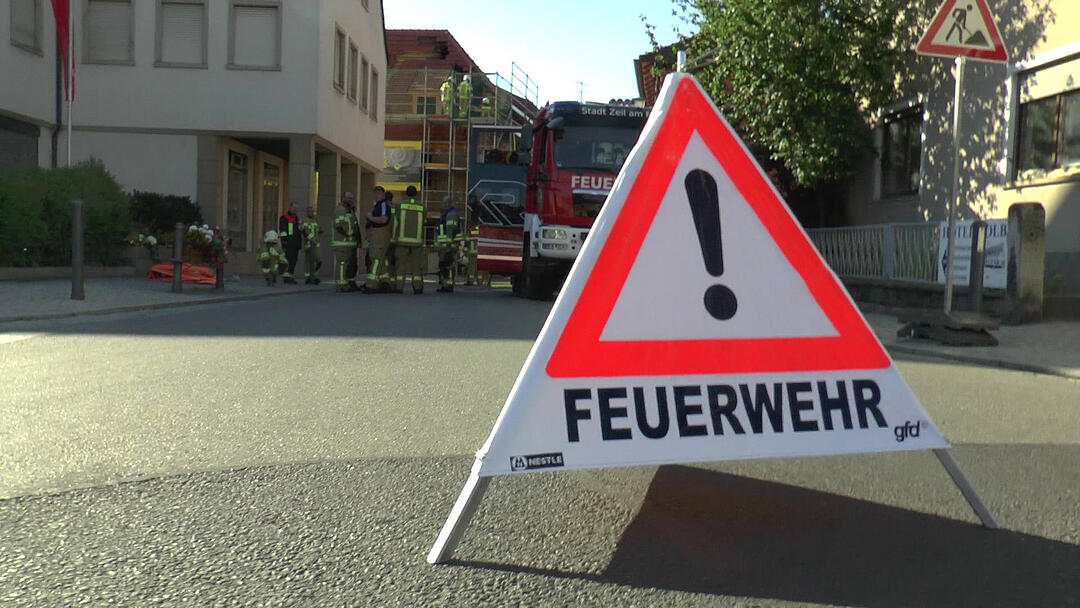 Zeil: Dachstuhlbrand in Altstadt