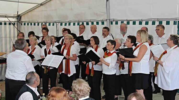 Der Liederkranz Memmelsdorf erfreute mit seinen Waisen unter Stabführung von Arnold Millanovic. Foto: Helmut Will