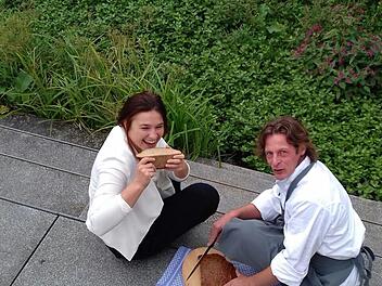 Ganna Kravchenko und Martin Hartmann freuen sich schon auf das "Eat In" in Stralsbach.  Foto: Stefan Renninger