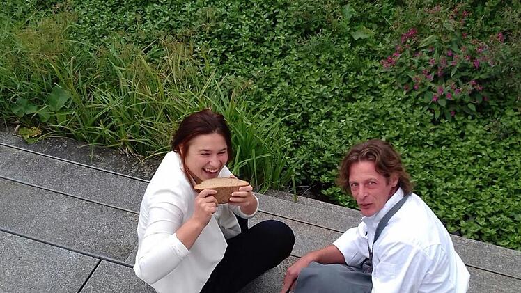 Ganna Kravchenko und Martin Hartmann freuen sich schon auf das "Eat In" in Stralsbach.  Foto: Stefan Renninger