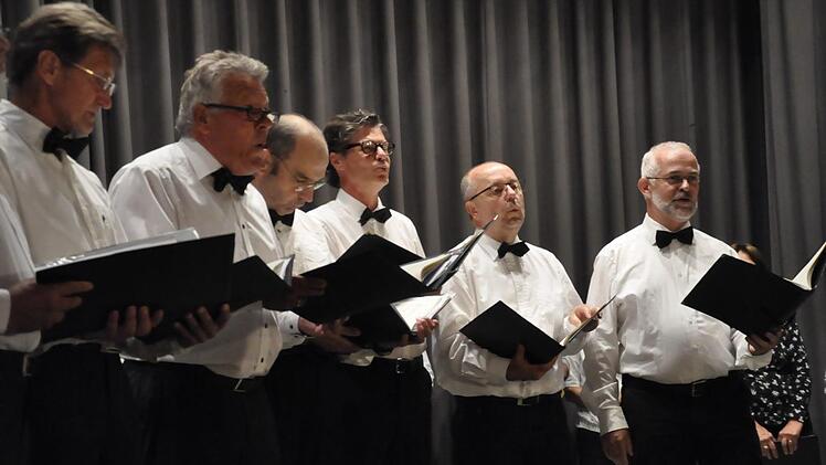 Stimmgewaltig - die "Saalemannen". Foto: Peter Klopf