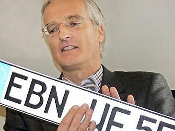 Professor Dr. Ralf Borchert bei der Präsentation seiner Idee in Ebern.