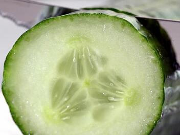 Spanische Gurken entlastet