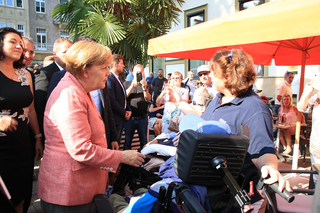 Angela Merkel zu Besuch in Bad Kissingen
