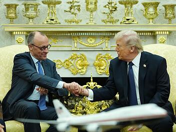US-Pr&auml;sident Trump empf&auml;ngt Bundeskanzler Merz